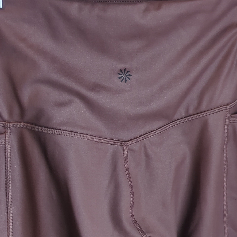 Athleta Shimmer Mauve Inclination Moto Tight - Picture 4 of 9